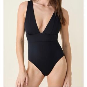 Andie Swim Black The Mykonos One Piece Swimsuit XL